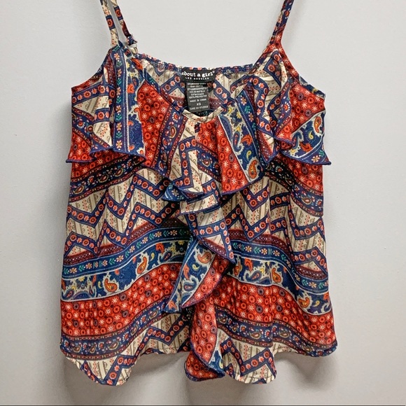 ⚡️ Paisley Ruffle Tank - Picture 8 of 8